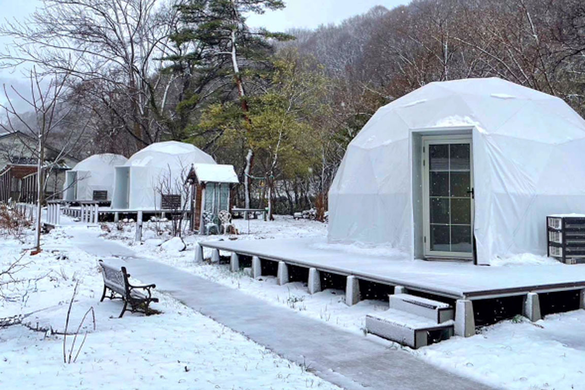 1日3組限定のグランピングドーム